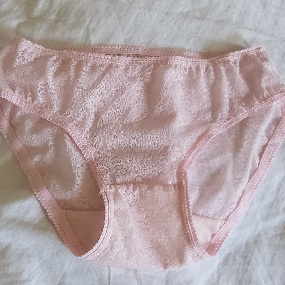 Pink lace panty